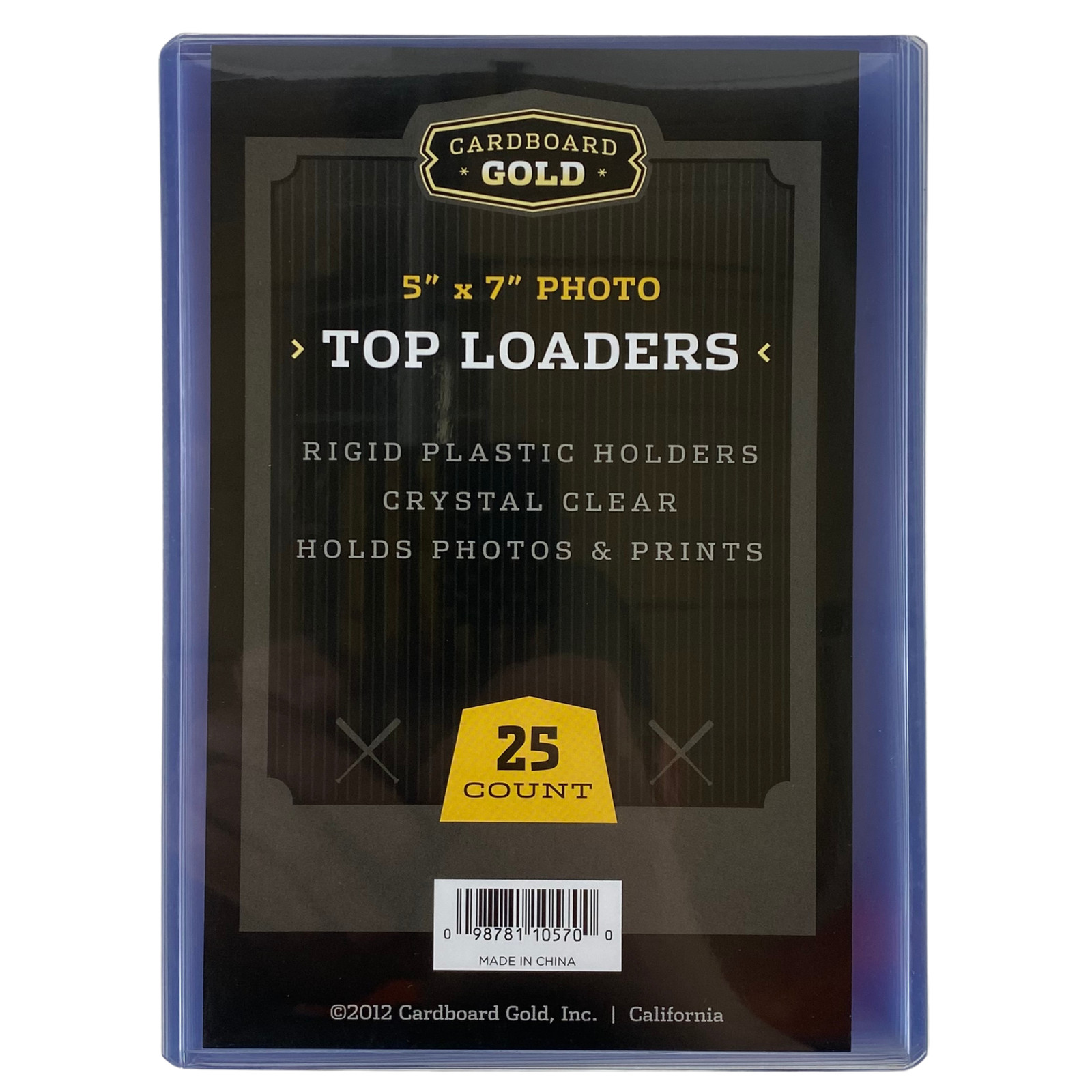 1000ct Cardboard Gold 5×7 Top Loaders for Postcards/Photos – Clear Rigid PVC