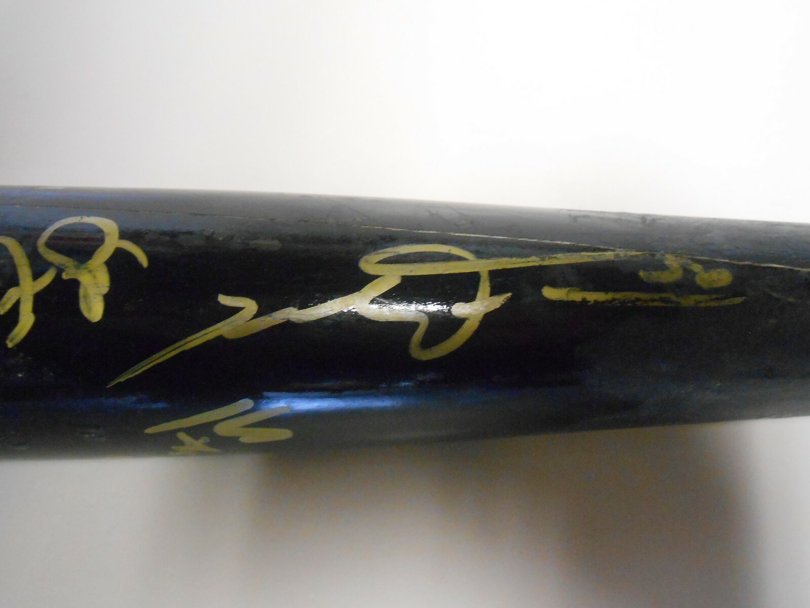 Matt Olson Marcus Semien Mike Fiers 2019 Team Signed Baseball Bat Oakland A’s