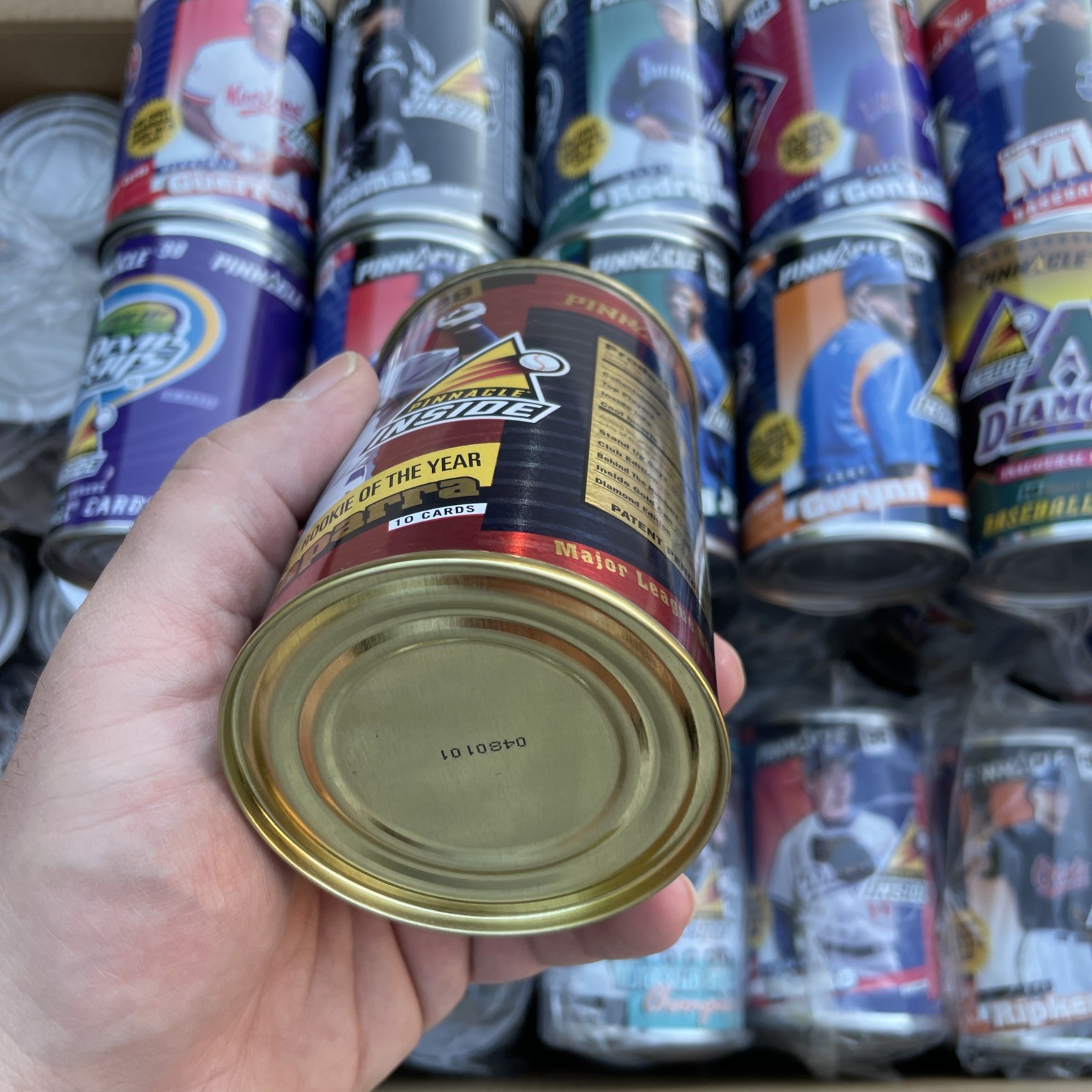 10x – 1998 Pinnacle Inside Baseball Tin Cans Factory Sealed Pack LOT of 10