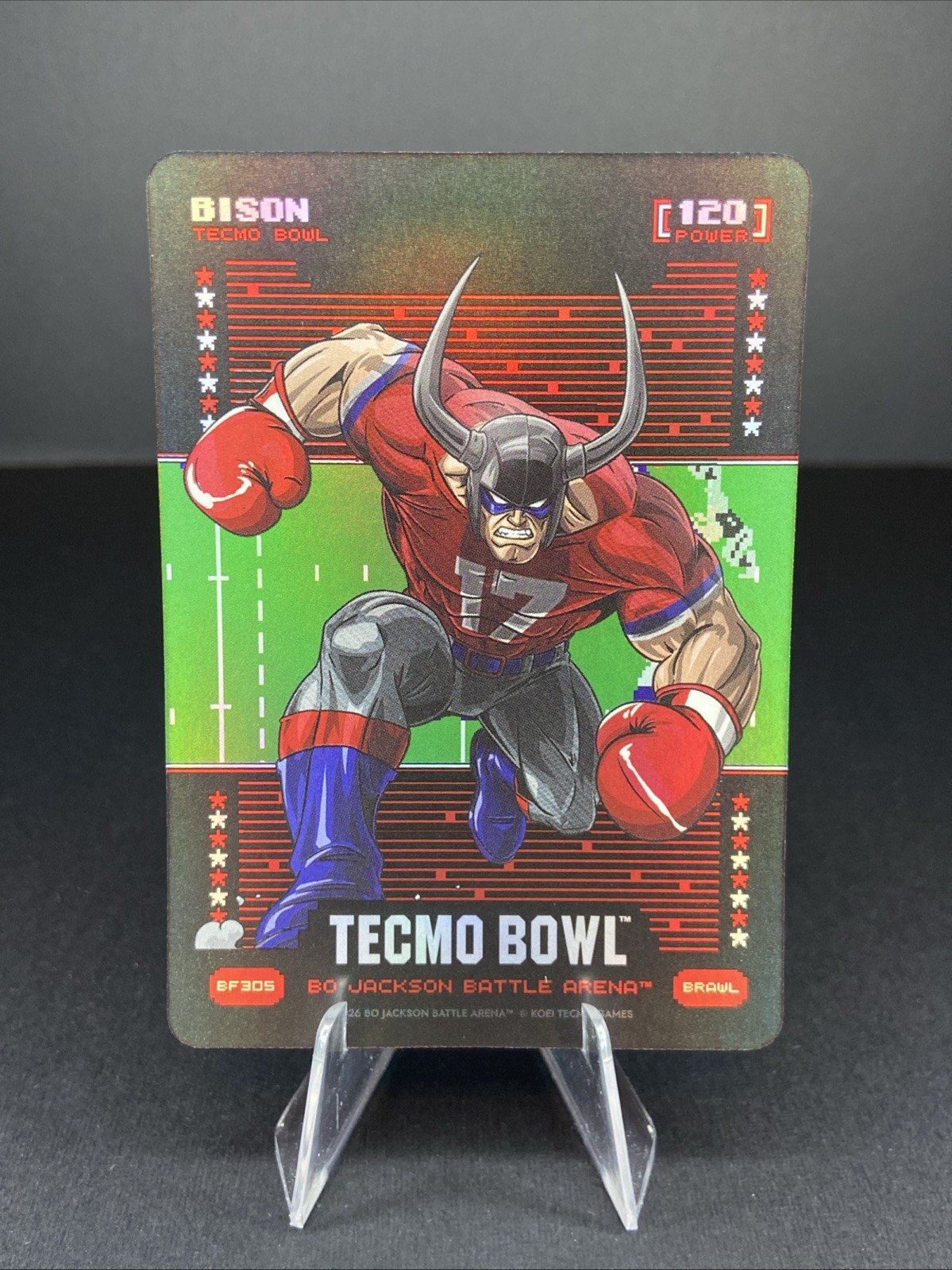 Bo Jackson Battle Arena Tecmo Bowl BF305 Bison Brawl Battlefoil – Josh Allen