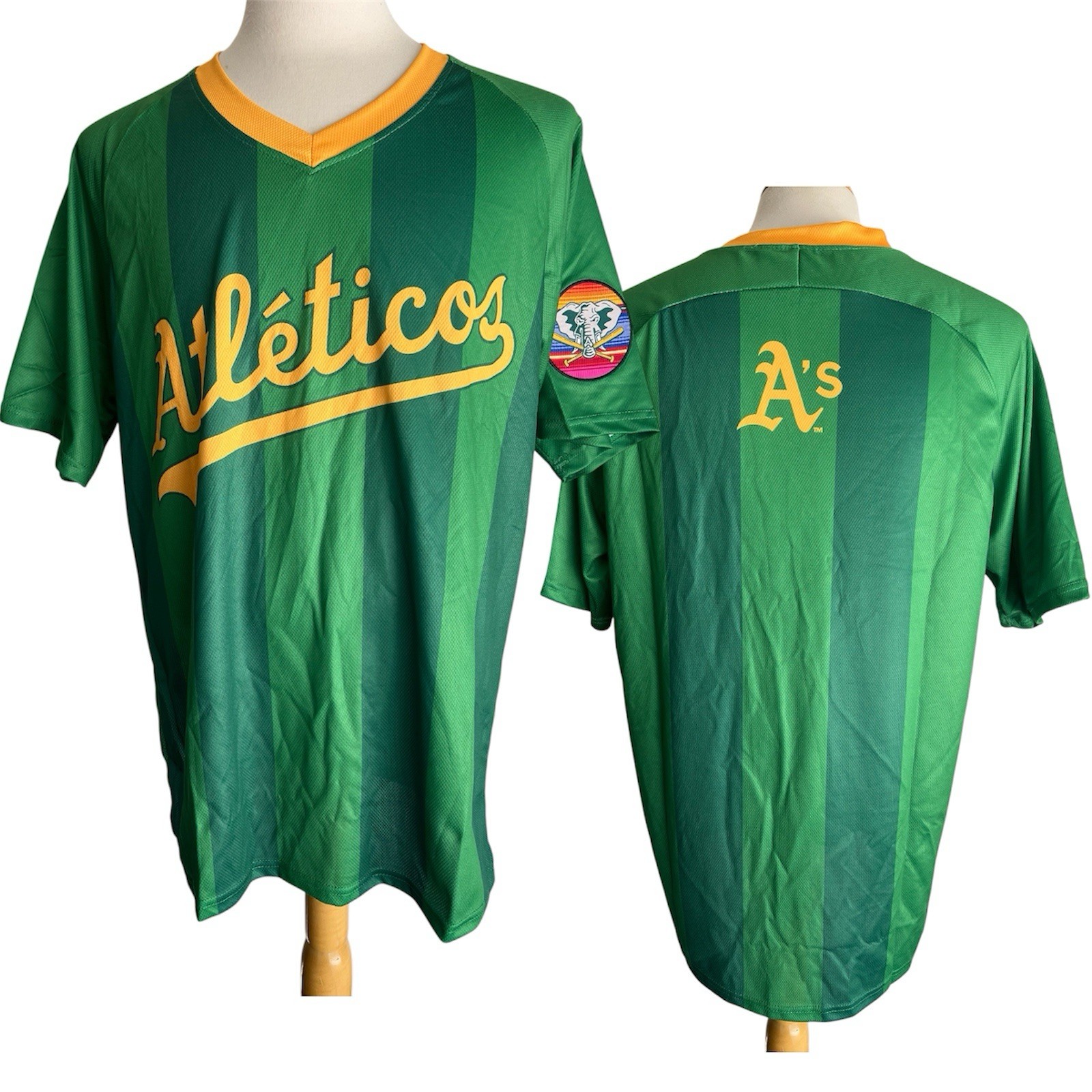 OAKLAND A’s Latin Hispanic Heritage LIMITED EDITION SGA 9/6/24 Futbol Jersey XL