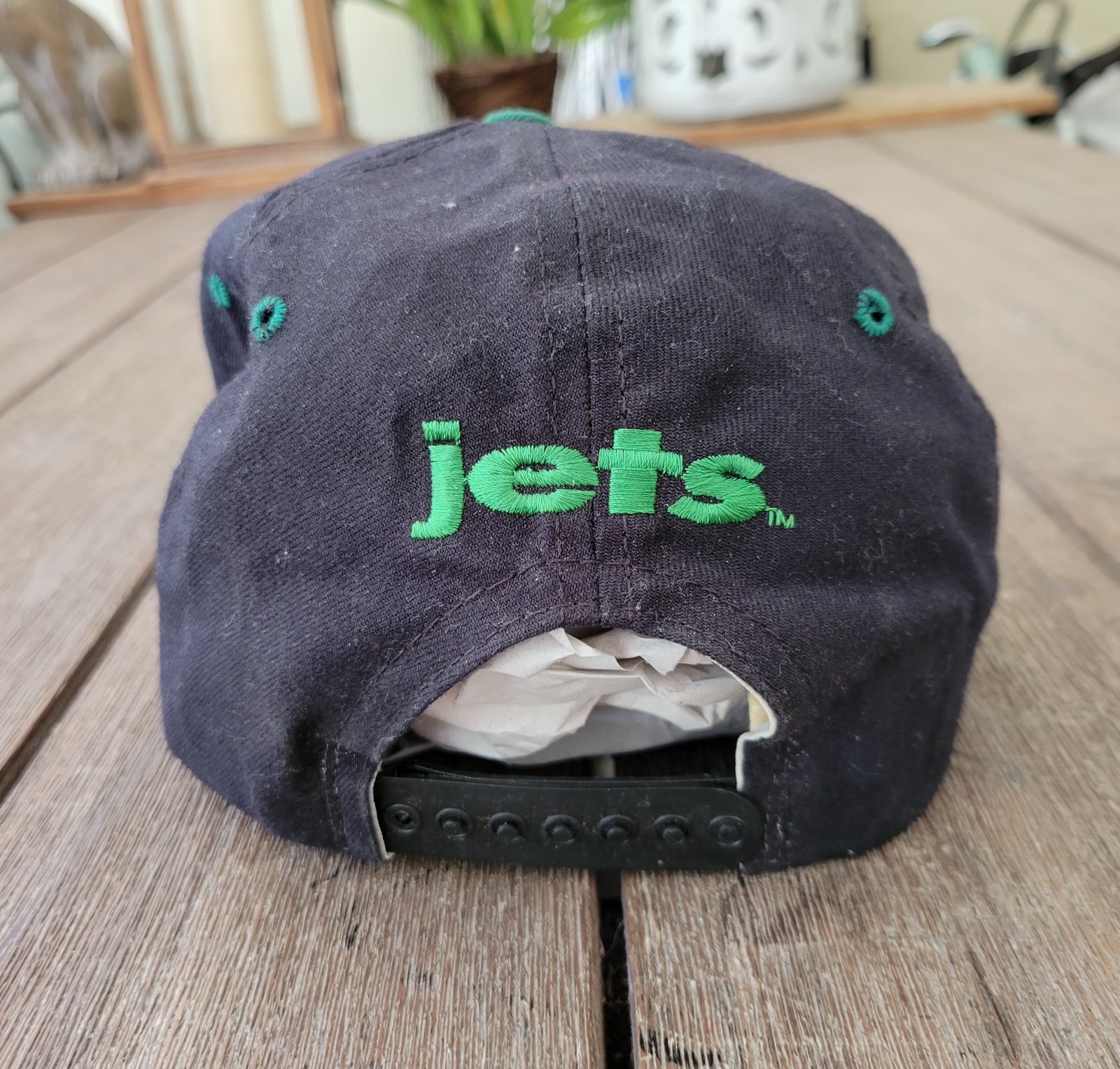 Vintage 90’s New York Jets New Era Pro Model One Size Fits All Hat NEED CLEANING