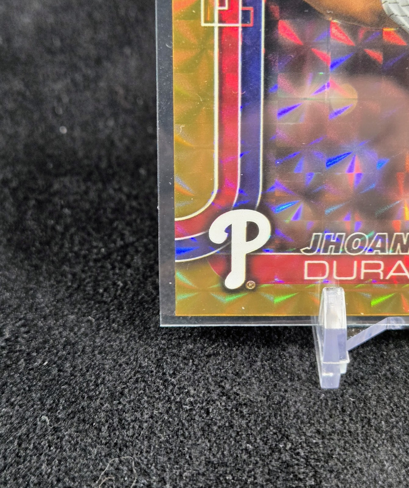 JHOAN DURAN 2025 TOPPS CHROME UPDATE GOLD GEOMETRIC REFRACTOR /50 💎