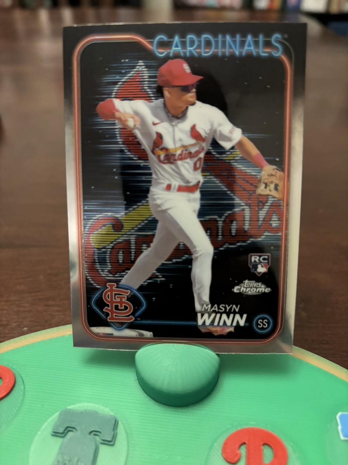 2024 Topps Chrome Lightboard Logo Refractor #189 Masyn Winn Cardinals Case Hit