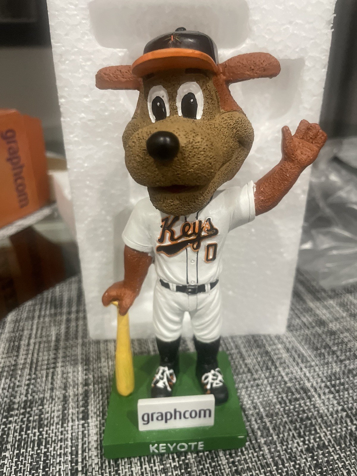 Keyote Mascot Rare Signed Bobblehead – Frederick Keys SGA 8/31/25