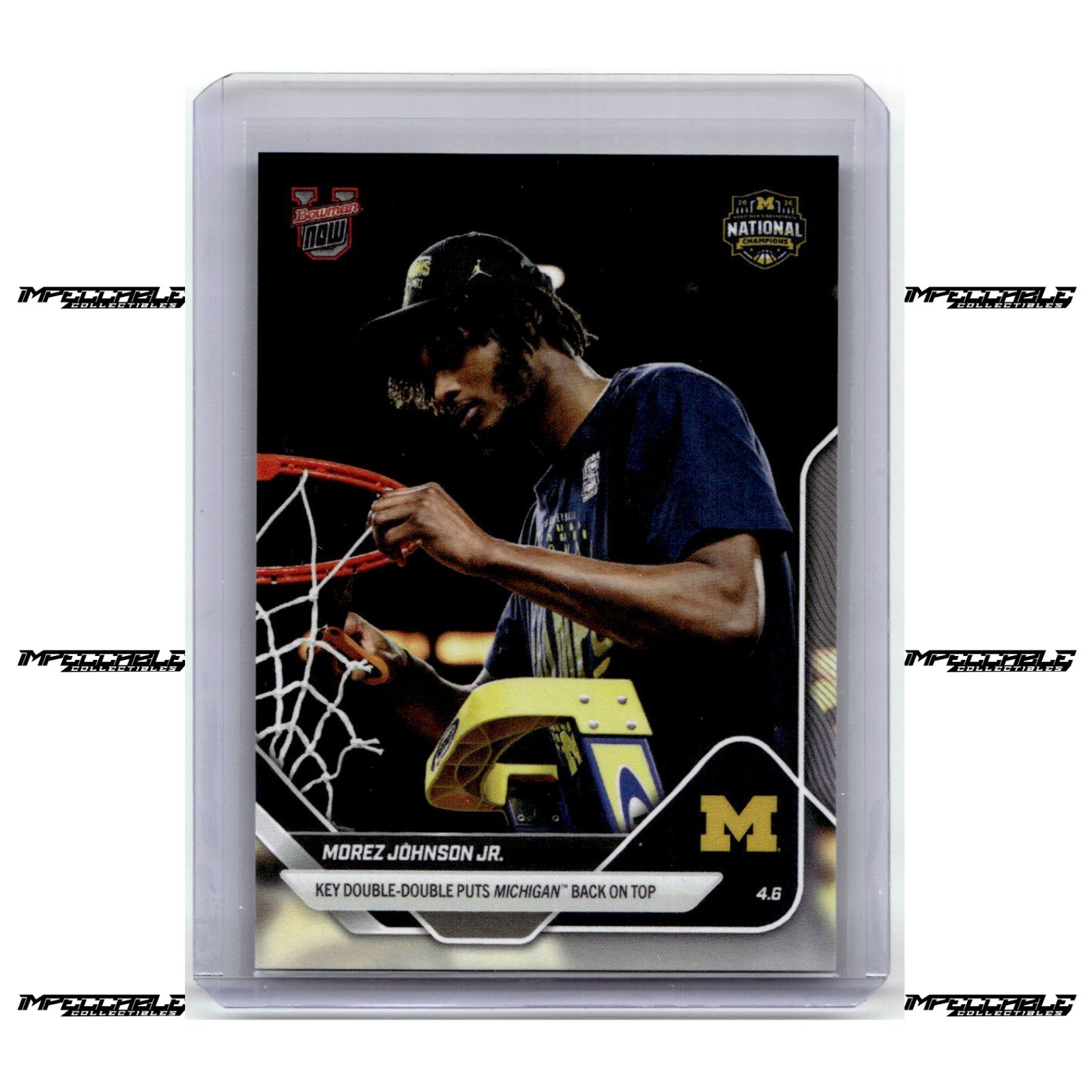 2025-26 Bowman U Now – #126 Morez Johnson Jr. Rookie /1517 NCAA Championship