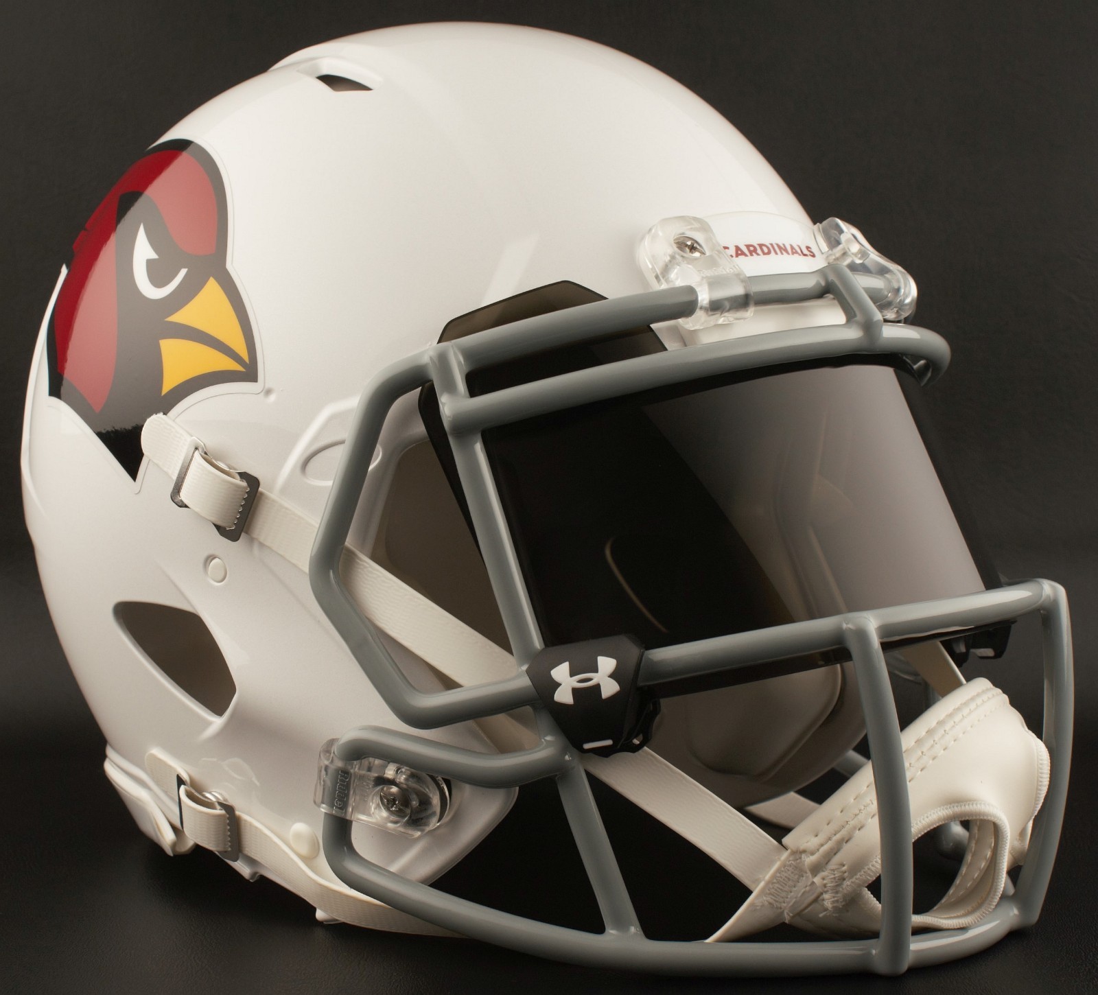 ARIZONA CARDINALS NFL Football Helmet with BLACK-TINT Visor / Eye Shield