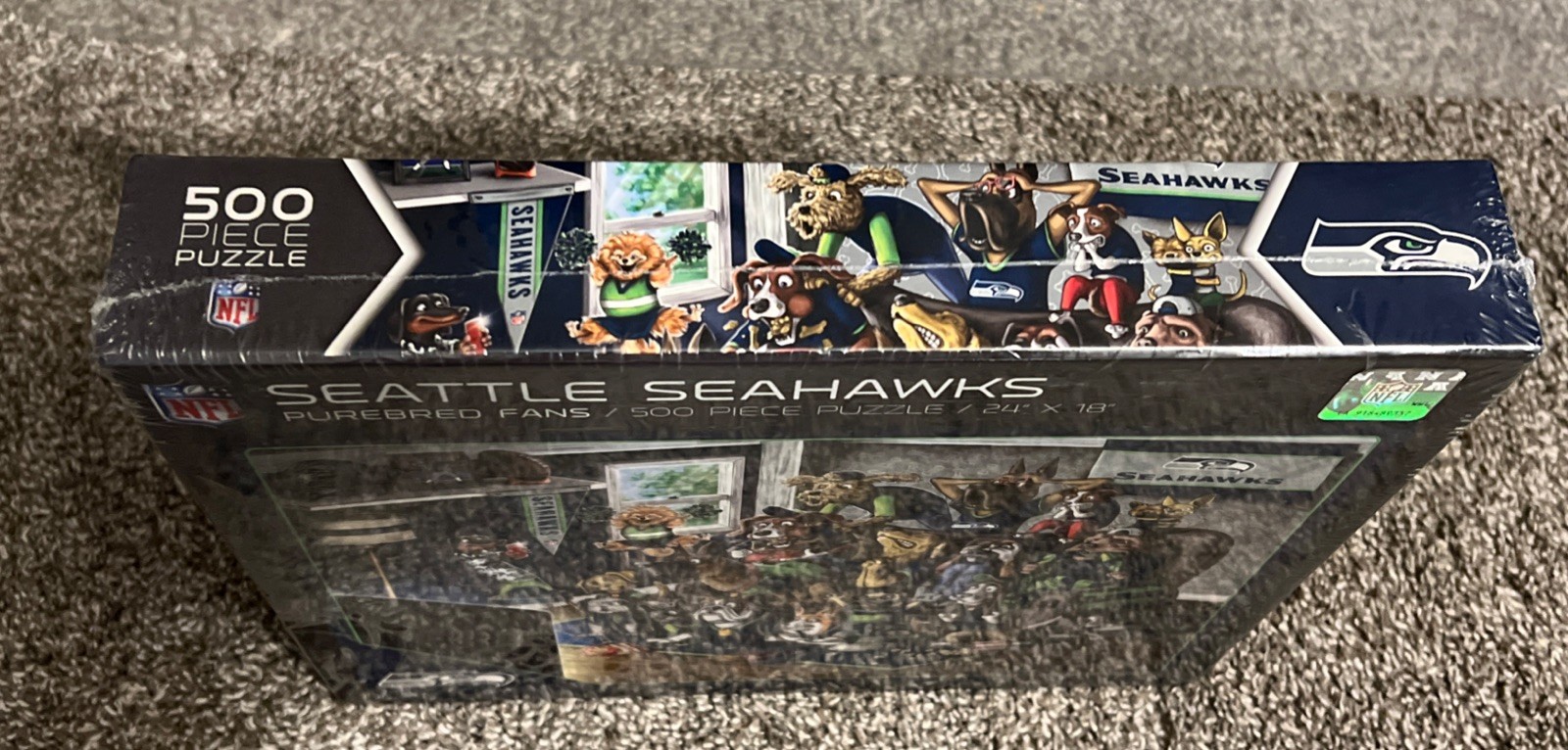 NFL Seattle Seahawks Purebred Series Jigsaw Puzzle 500 Pcs 24”x18” NEW