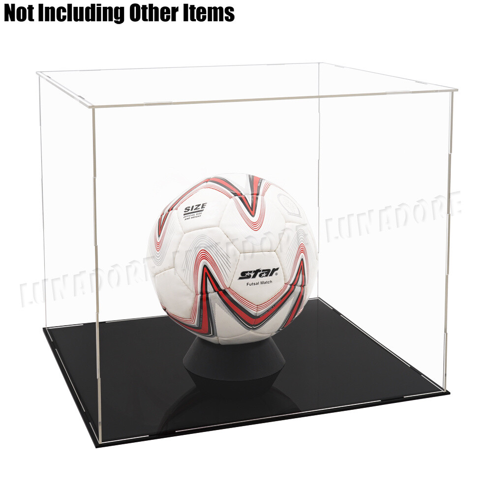 Large Acrylic Display Case Glass Box 16″ Wide for Ball Helmet Collectibles Model
