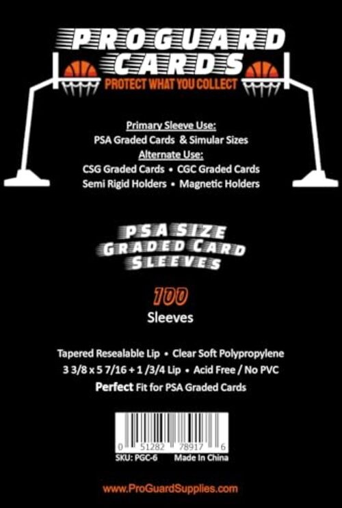 00 PSA Perfect Fit Sleeves Graded Card Sleeves for PSA Slabs | Collector 1