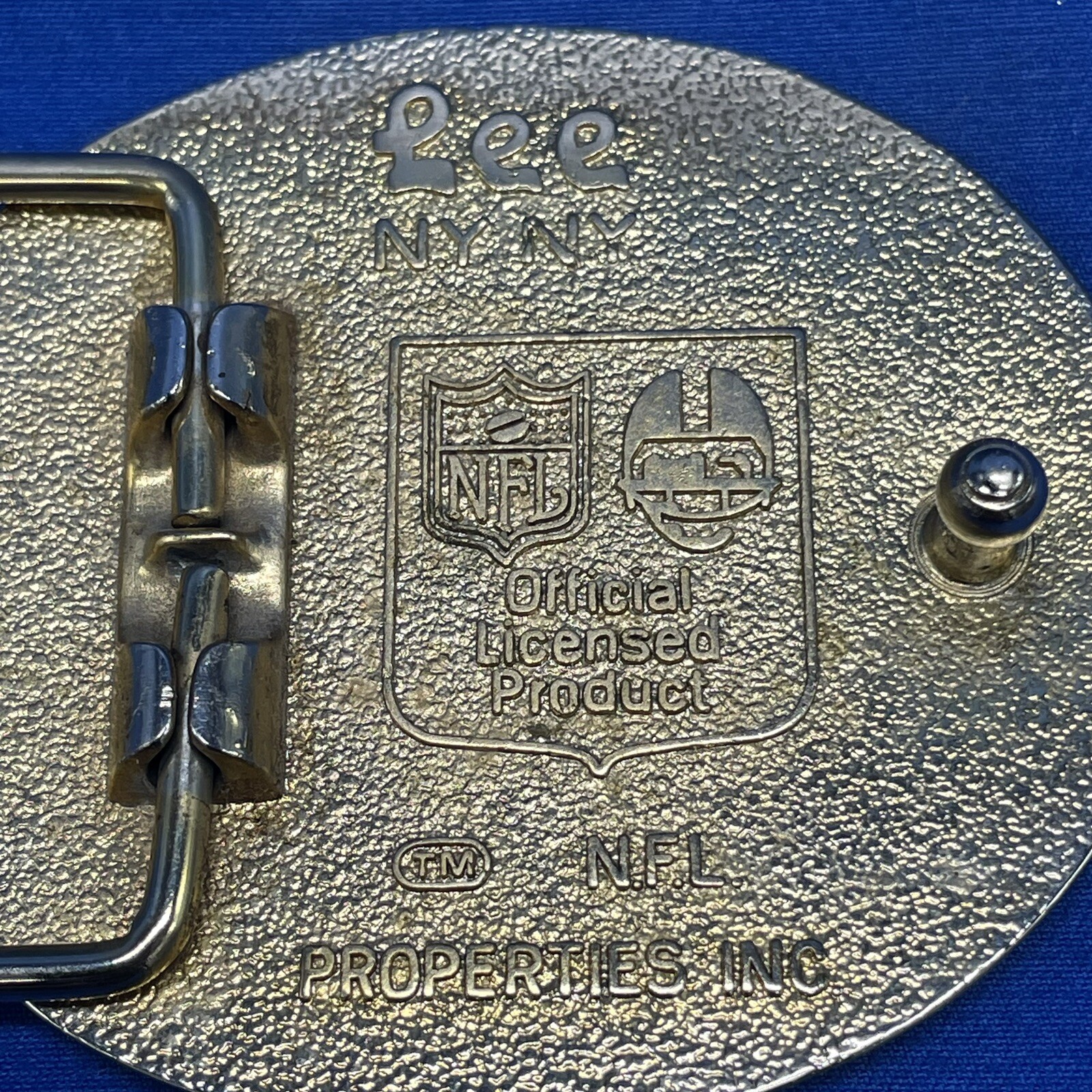 Vintage LA Rams Belt Buckle Enamel NFL Officially Licensed USA 2.5in. Vtg