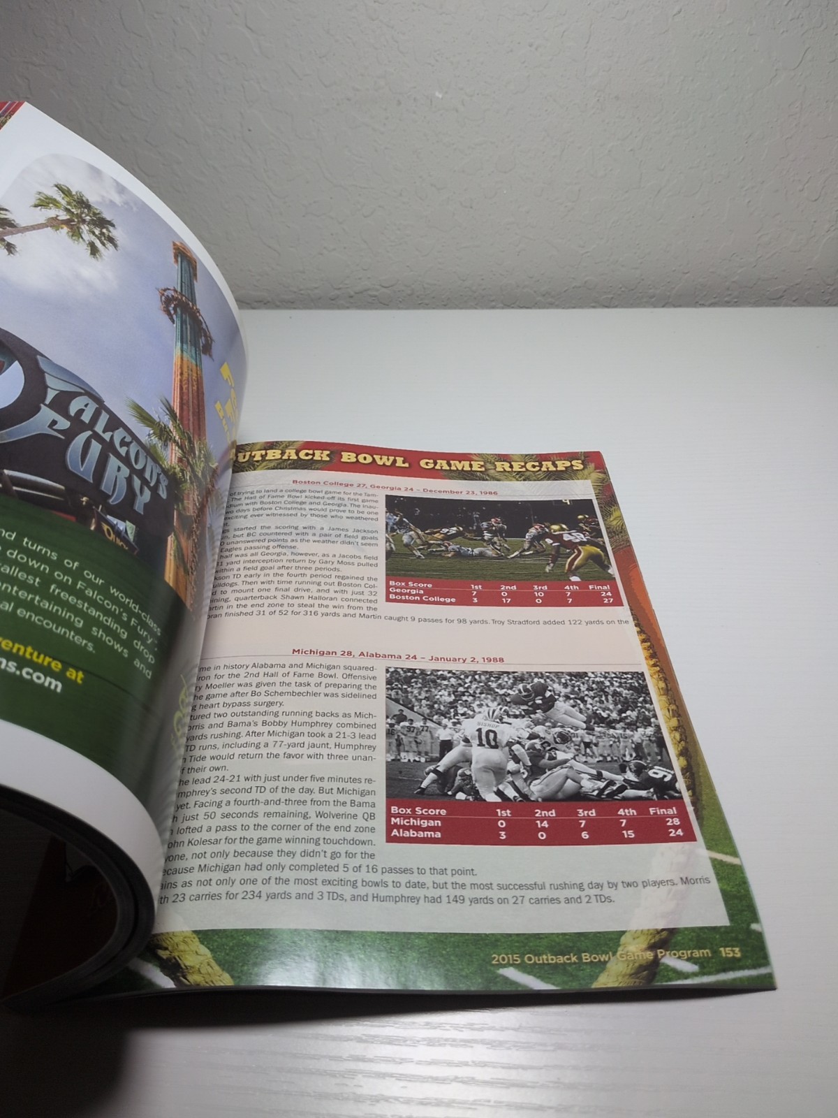 Outback Bowl Football In Paradise New Year’s Day 2015 Game Program Guide S30