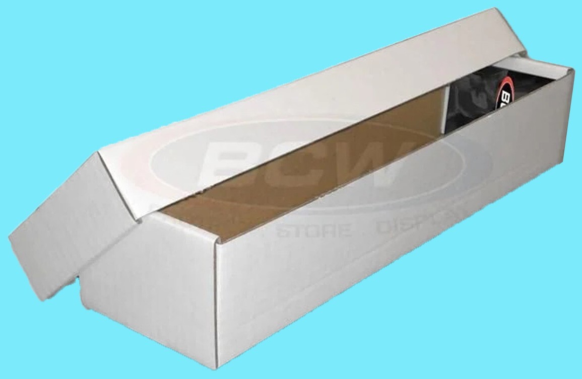 1 BCW 800 COUNT CARDBOARD 2-PIECE CARD STORAGE BOX w/ LID Trading Sports Case