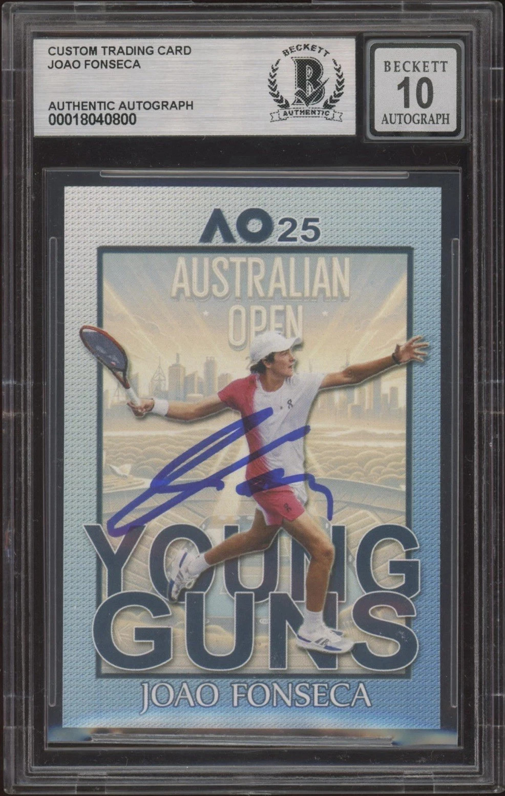 Pop 1 JOAO FONSECA 2025 FRENCH OPEN RG ROOKIE Tennis card CG/PSA/BGS 10 GEM