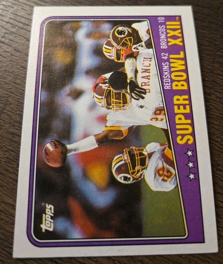 1988 Topps – Super Bowl Xxii #1