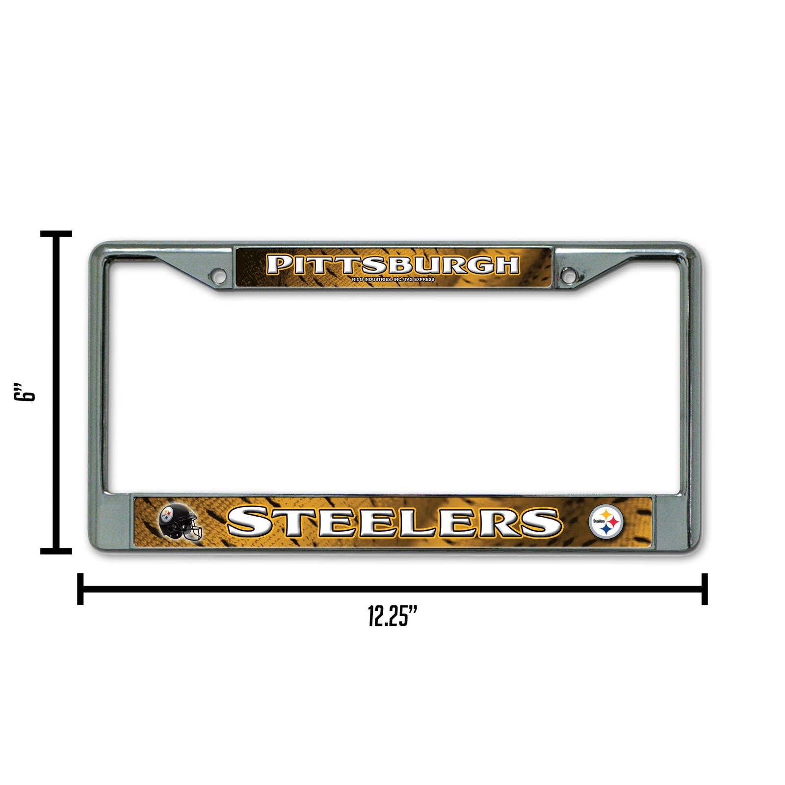 NHL New York Rangers Standard Chrome License Plate Frame , 6″ x 12″