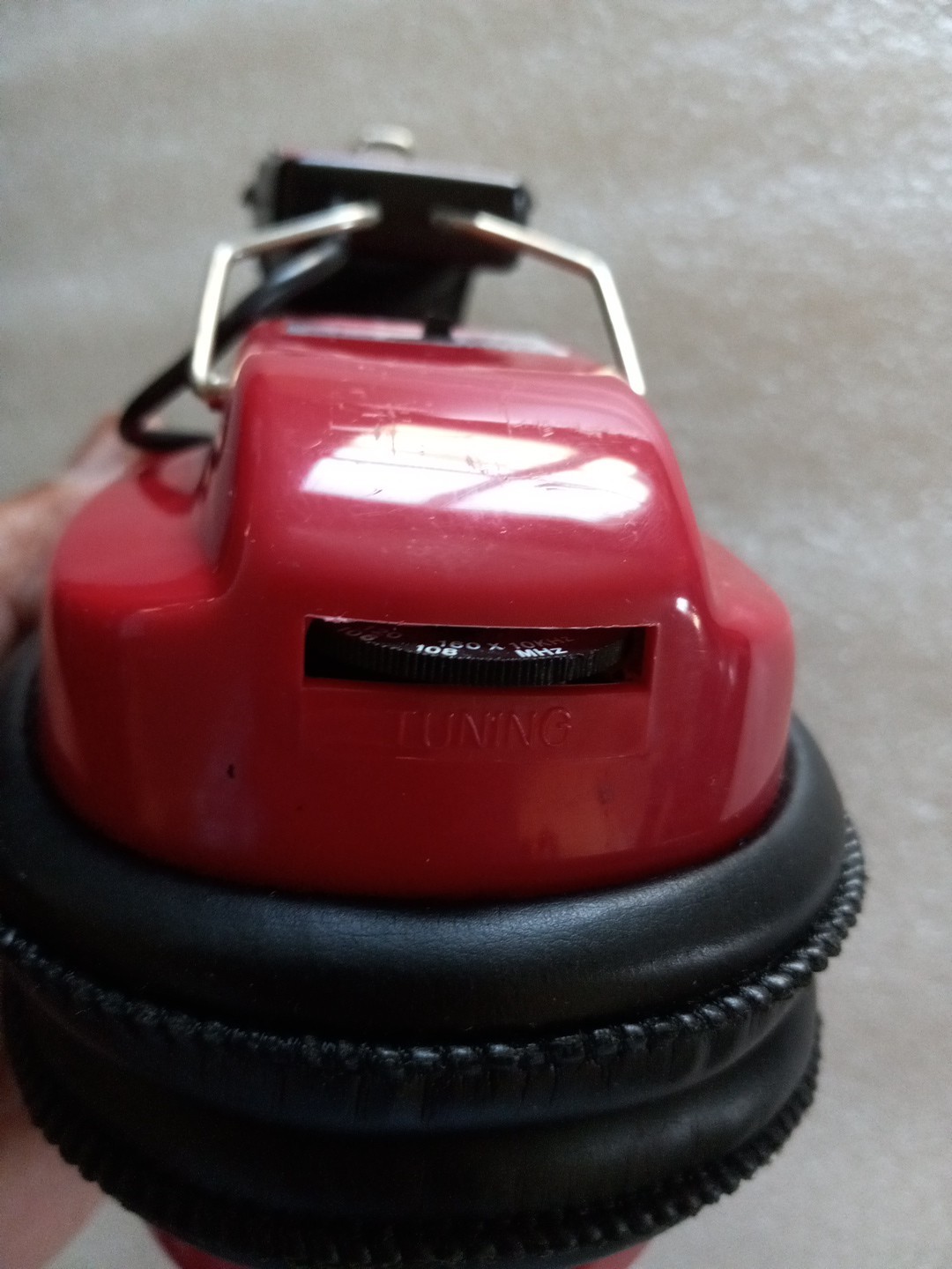 Winston Motorsports Headphone AM/FM Radio Headset Red Vintage Plz See Details