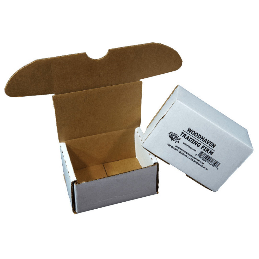 50-Pack • 300-count Trading/Gaming Card Storage Box • Woodhaven Trading Firm