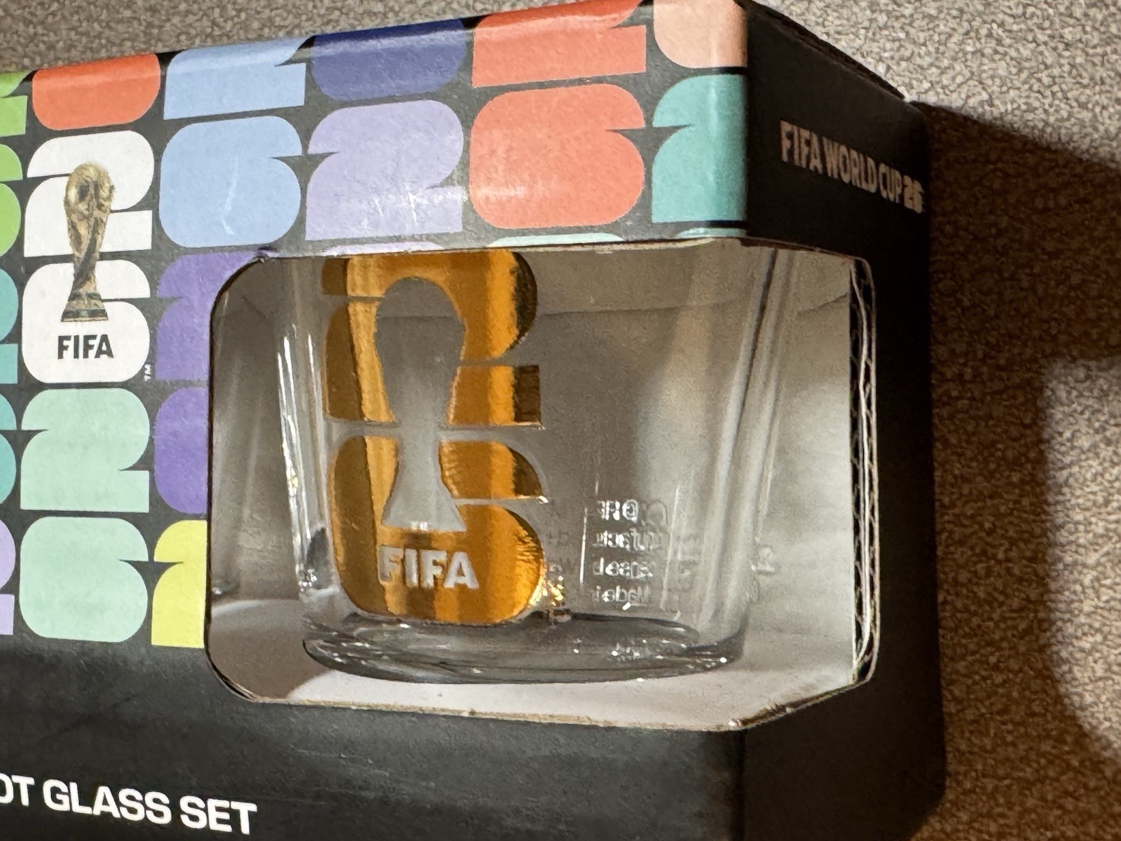 Official FIFA World Cup 2026 Edition 1.7oz Shot Glasses (Set of 2)