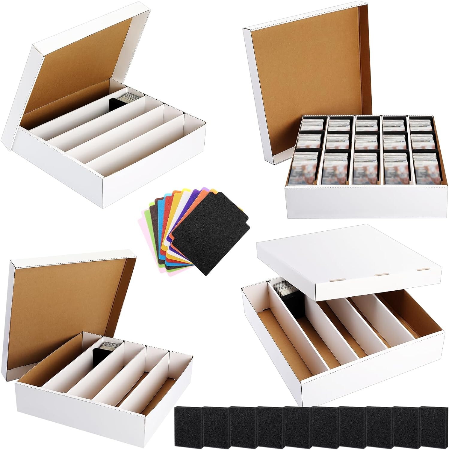 4pc New CSP 5000 Count SUPER Monster Cardboard Sports Trading Card Storage Boxes