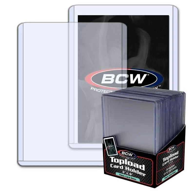 YOU PICK! BCW Top Loaders 20 35 59 79 108 138 168 197 240 360 pt & Sleeves