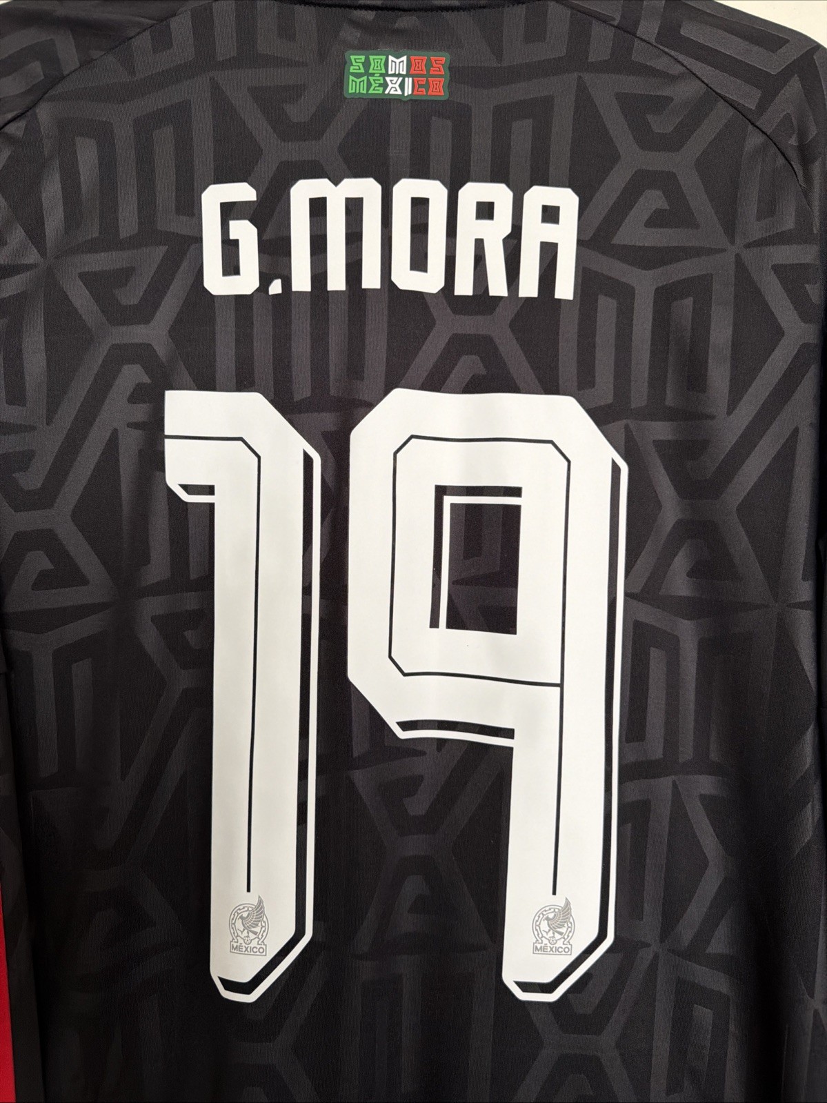 Gilberto Mora #19 Mens LARGE Adidas Mexico Third FAN Jersey World Cup Vs Korea