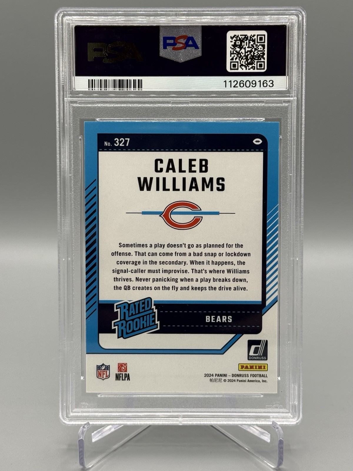 2024 Donruss – Caleb Williams – Season Stat Line – 5/30