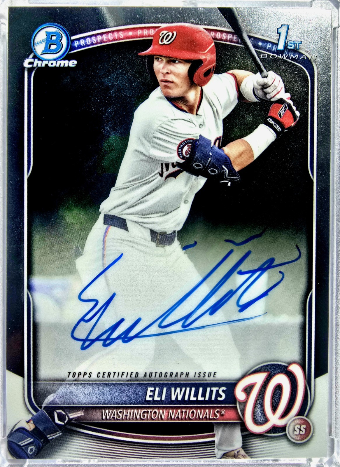 2025 Bowman Draft – Chrome Prospect Autographs Eli Willits #CPA-EW (AU, RC)