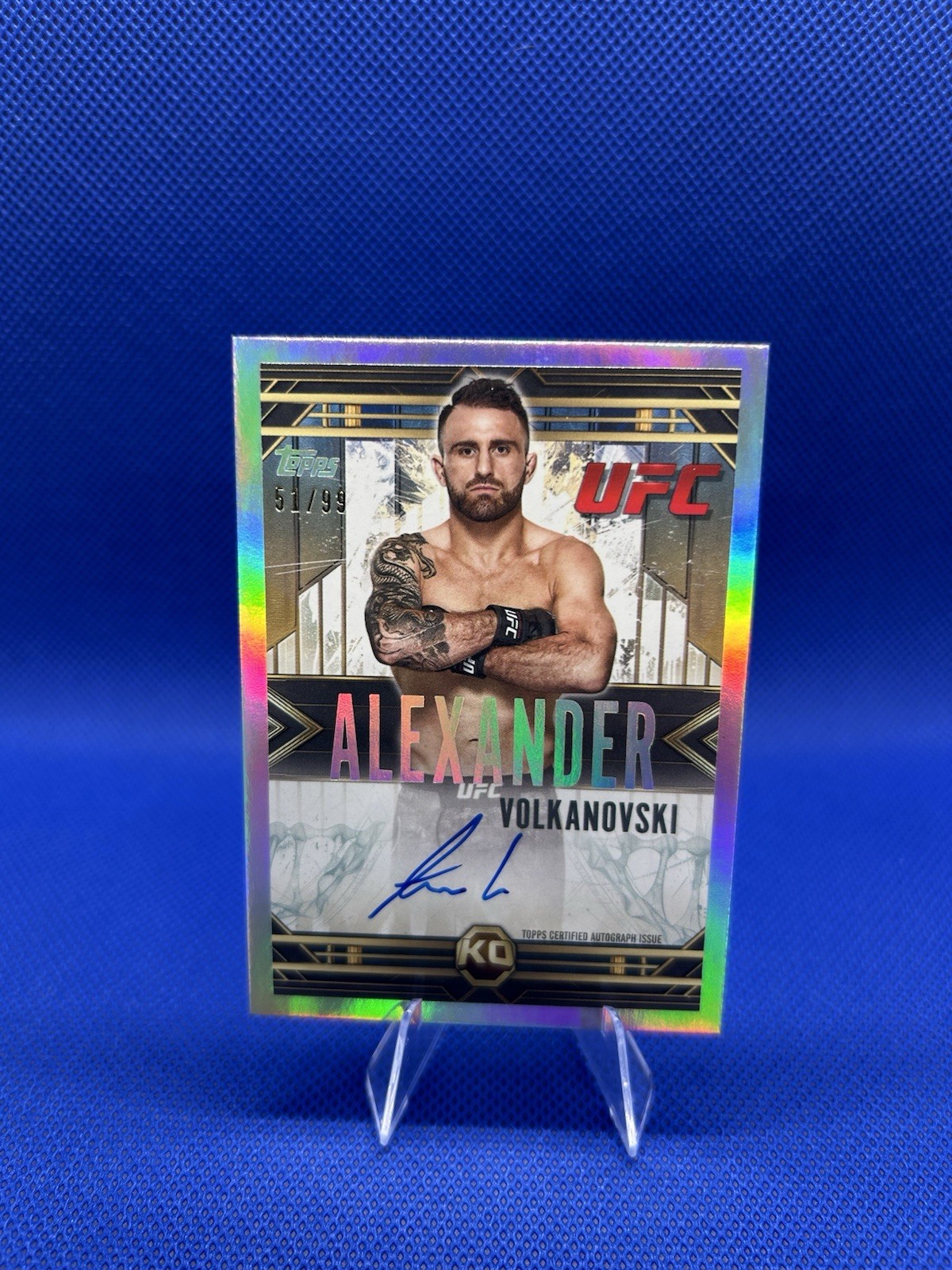 2025 Topps UFC Knockout Alexander Volkanovski 2012 Throwback Auto #/99 #TB-AV