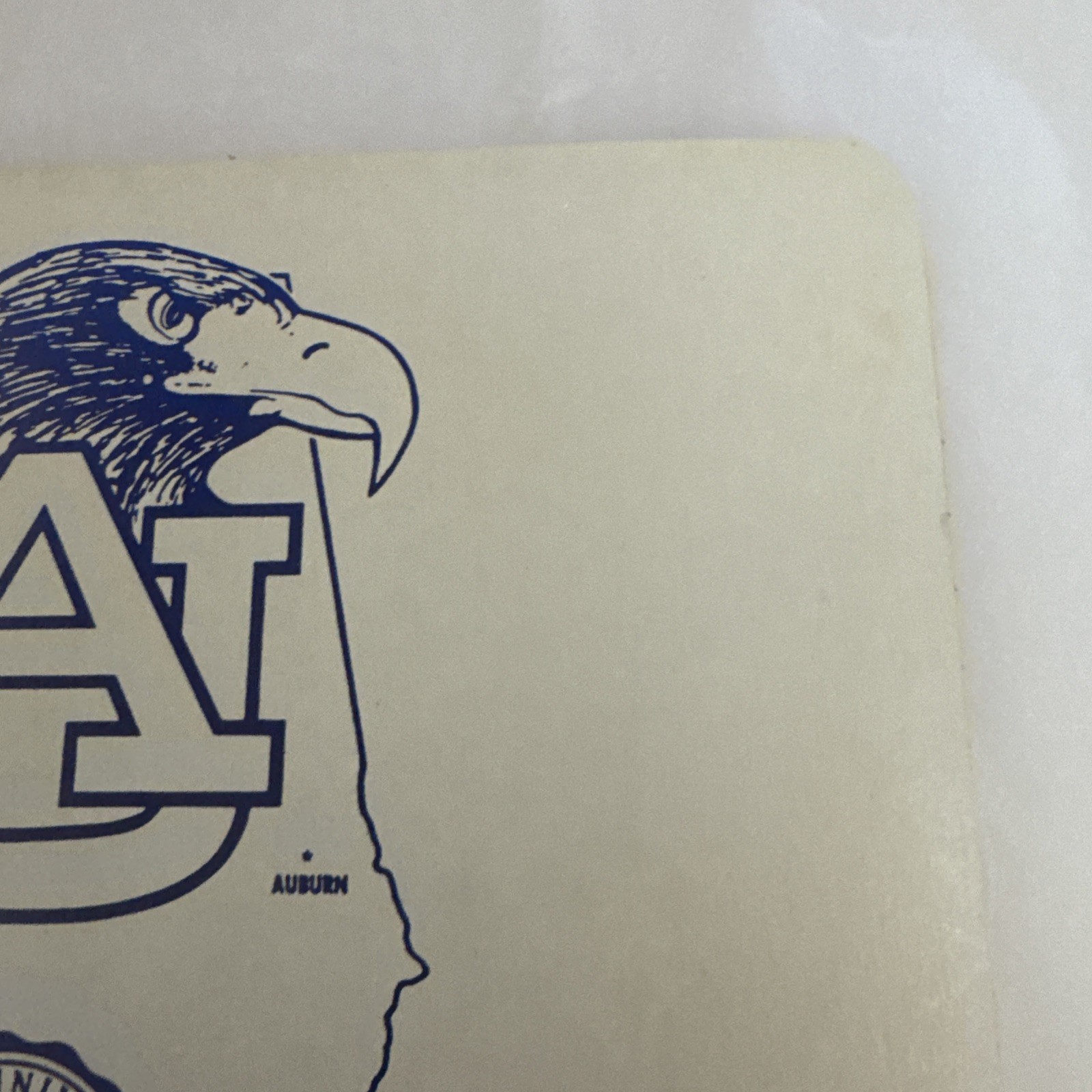 VINTAGE Alabama Auburn War Eagle Spiral Subject Notebook Made In USA 10.5 X 8