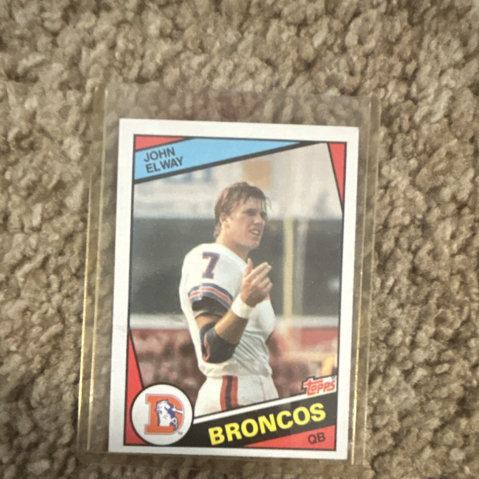 Topps 1984 John Elway Rookie Card #63 Denver Broncos