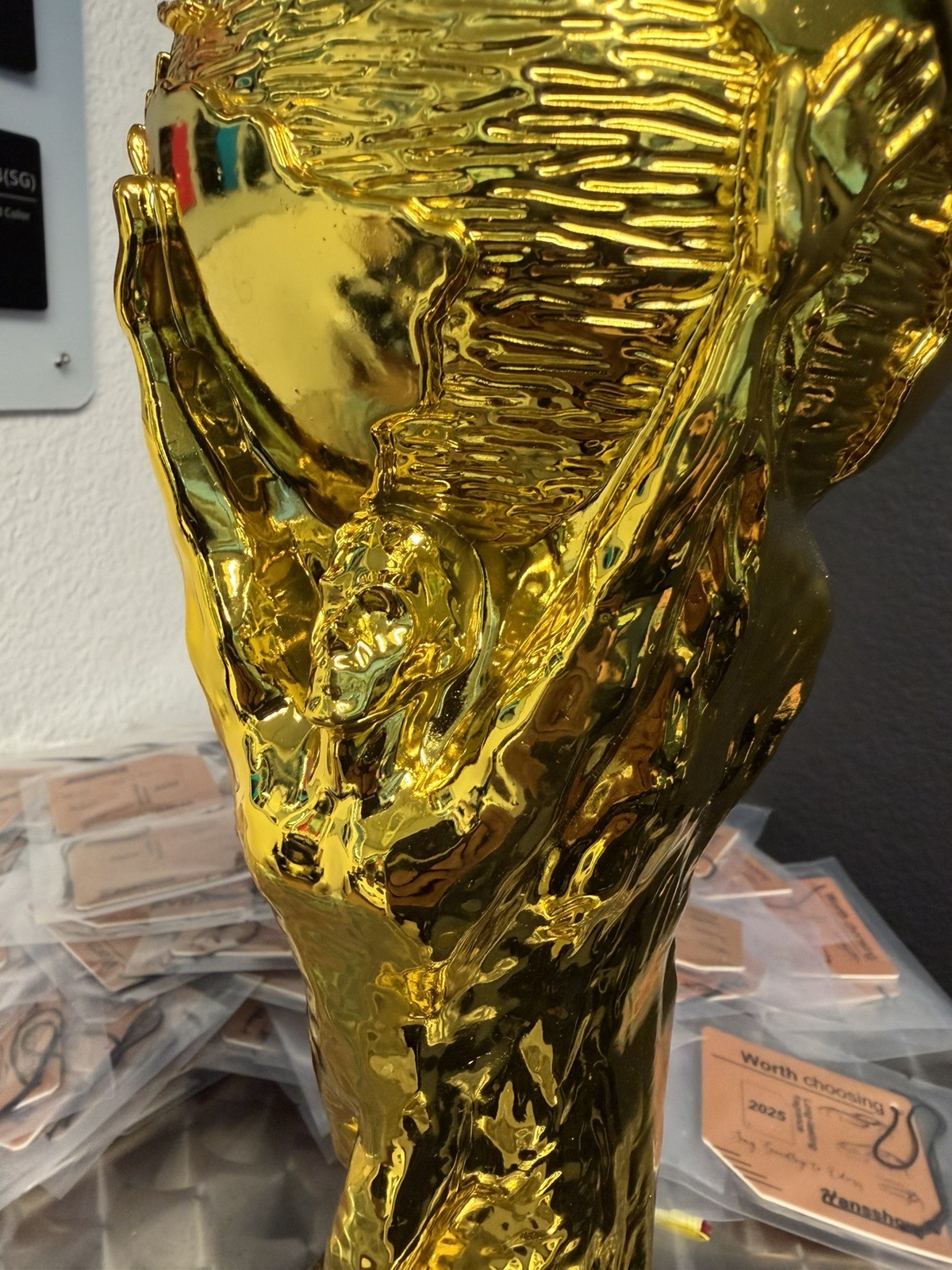 1:1 World Cup Trophy Replica 36cm 14.2in Solid Heavy 8LB Gold Display Award
