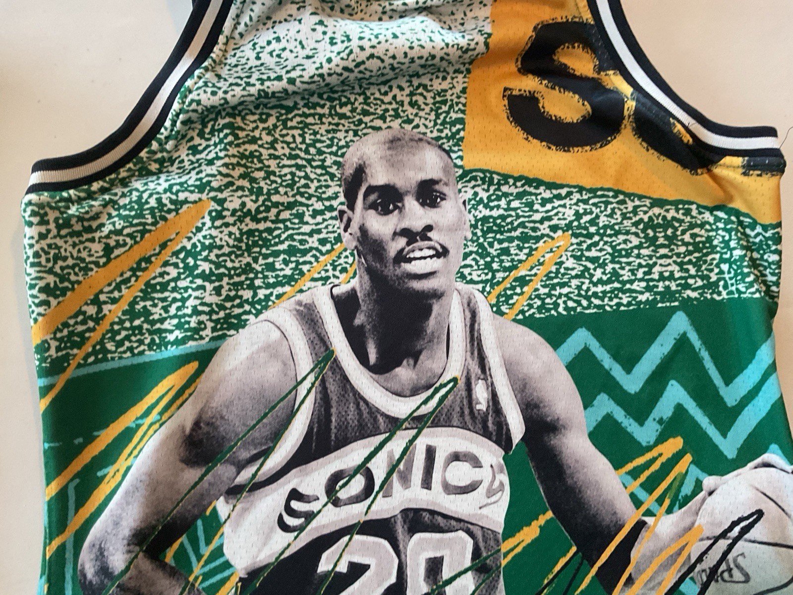 Mitchell & Ness X Just Don Supersonics NBA Jersey Gary Payton Shawn Kemp SZ L