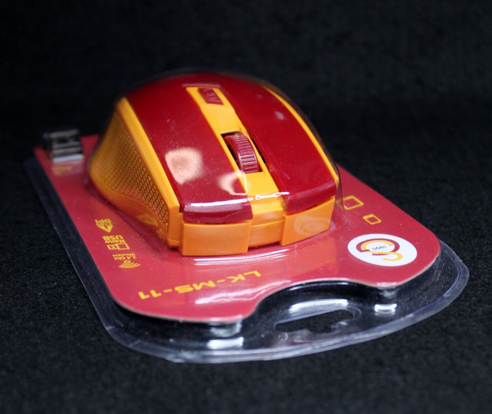 Galatasaray AS Wireless Optical Mouse 2.4GHz USB Receiver For Laptop PC Computer