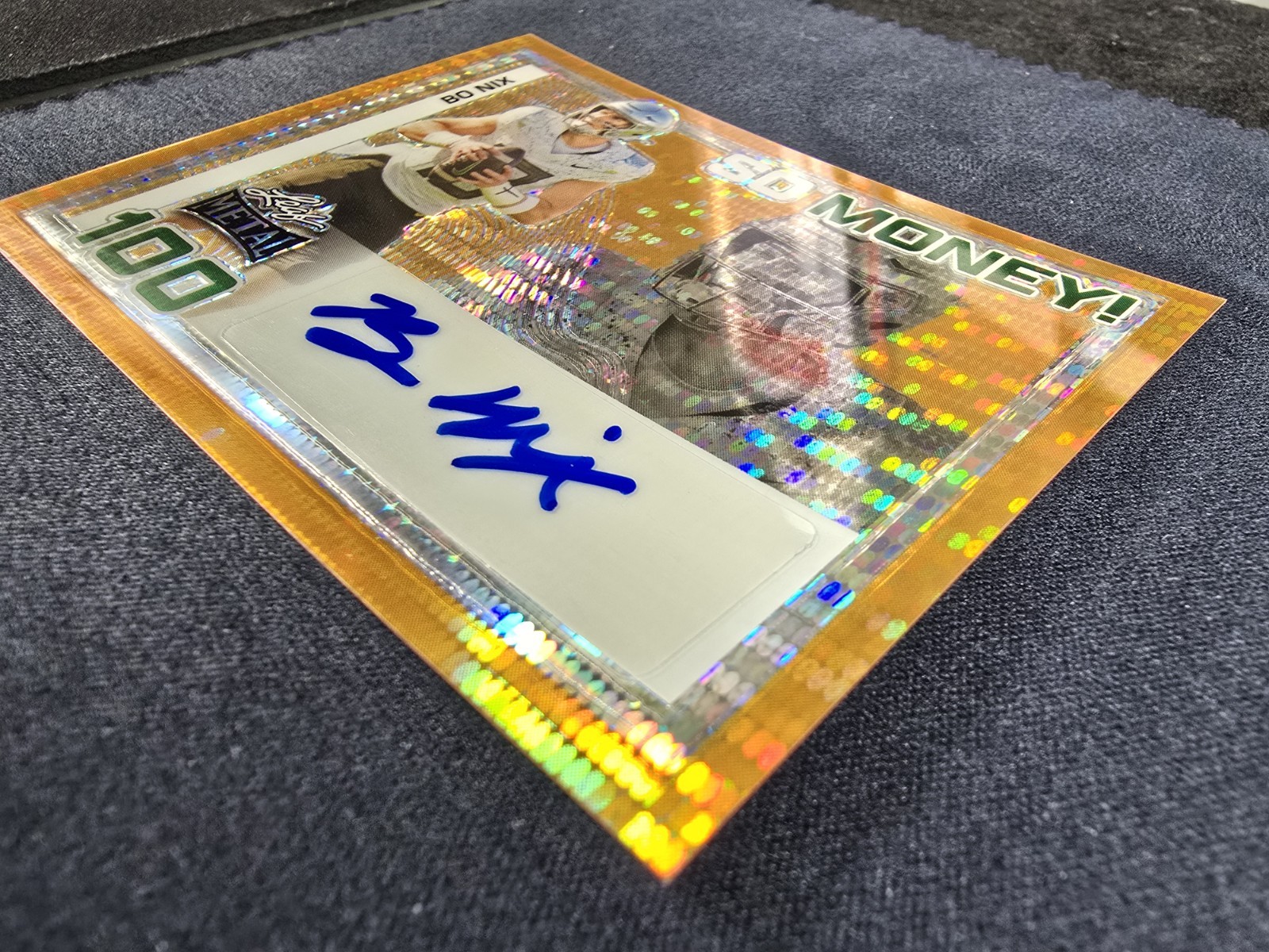 2024 Leaf Metal So Money! Bo Nix 1/1 Pre-Production Proof Auto RC