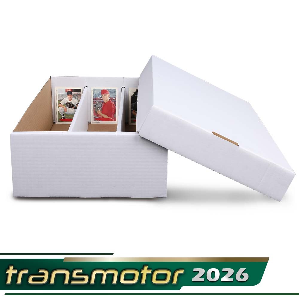 3000 Count Super Shoe Cardboard Standard Trading/Gaming Card Storage Boxes 2Pcs