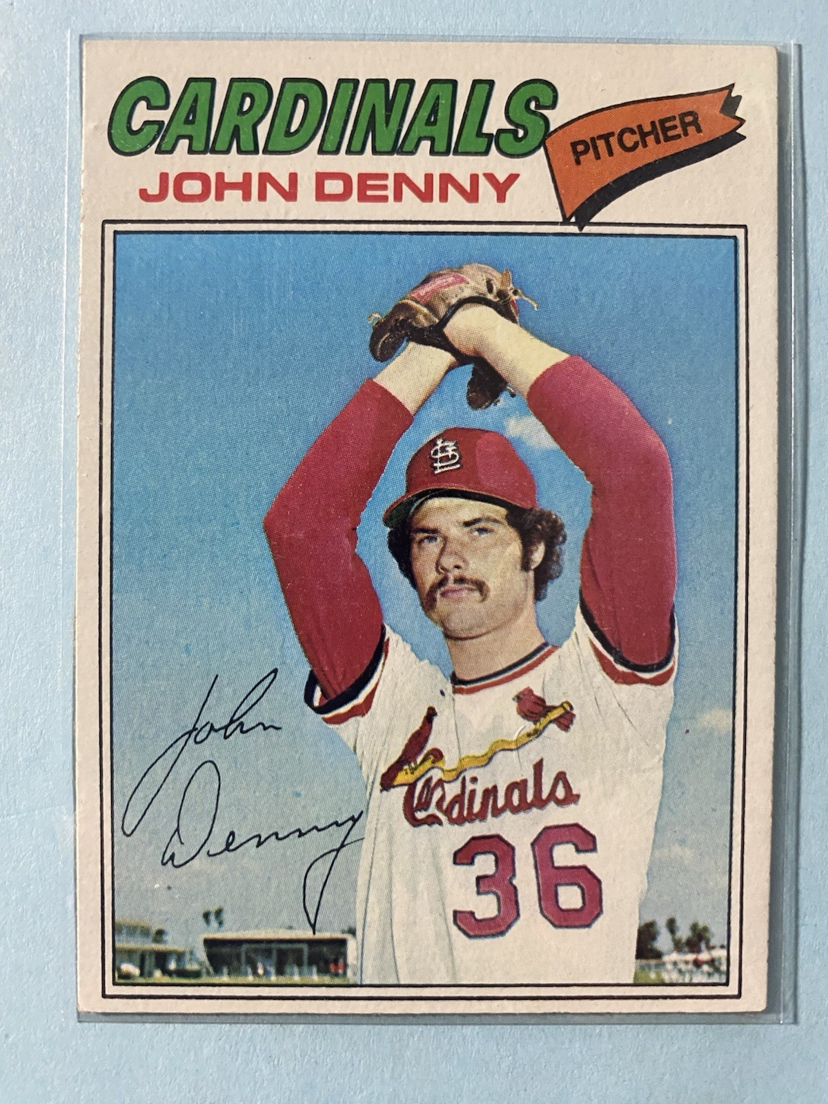 1977 Topps Baseball Lot (5) Cards #19, 48, 205, 263 & 541 John Denny