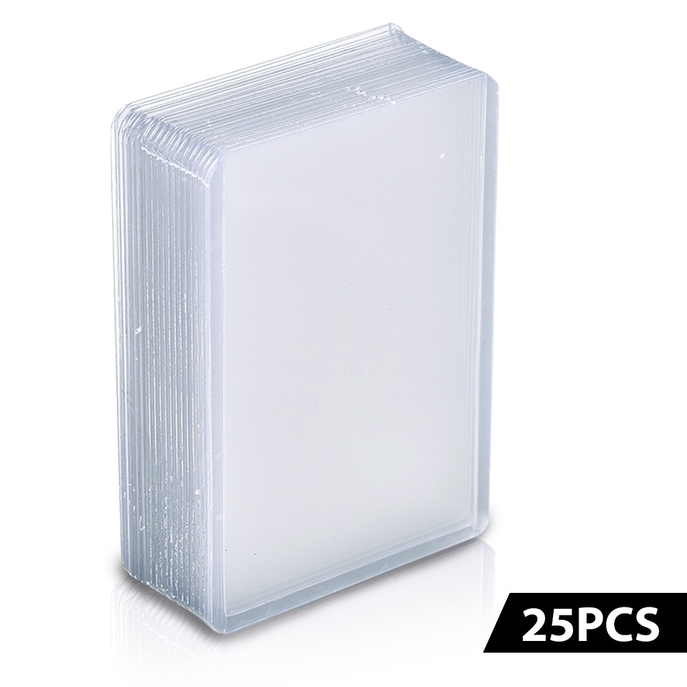 25 Platinum Protectors Clear Trading Card Sleeves Plastic Toploader Card Holders