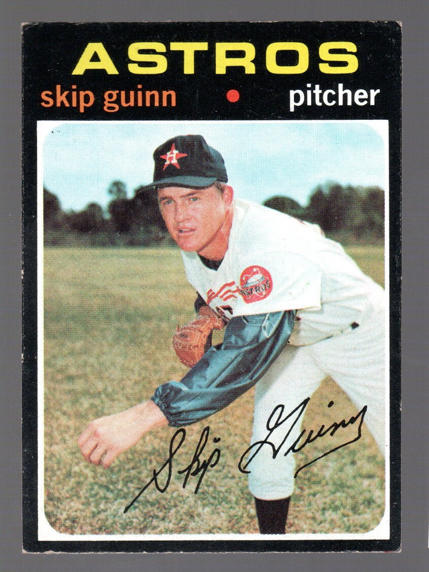 SKIP GUINN ASTROS – 1971 TOPPS – #741 – HIGH NUMBER –