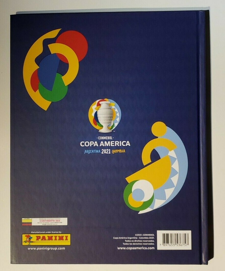 Panini Copa America 2021 Hardcover Album + 1 Sealed 50 packets box