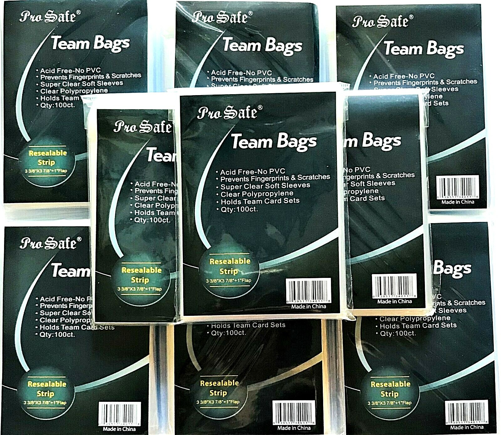 5000 Cards Sleeves, 50×100 Resealable Trading Sports Protectors Card Team Bags