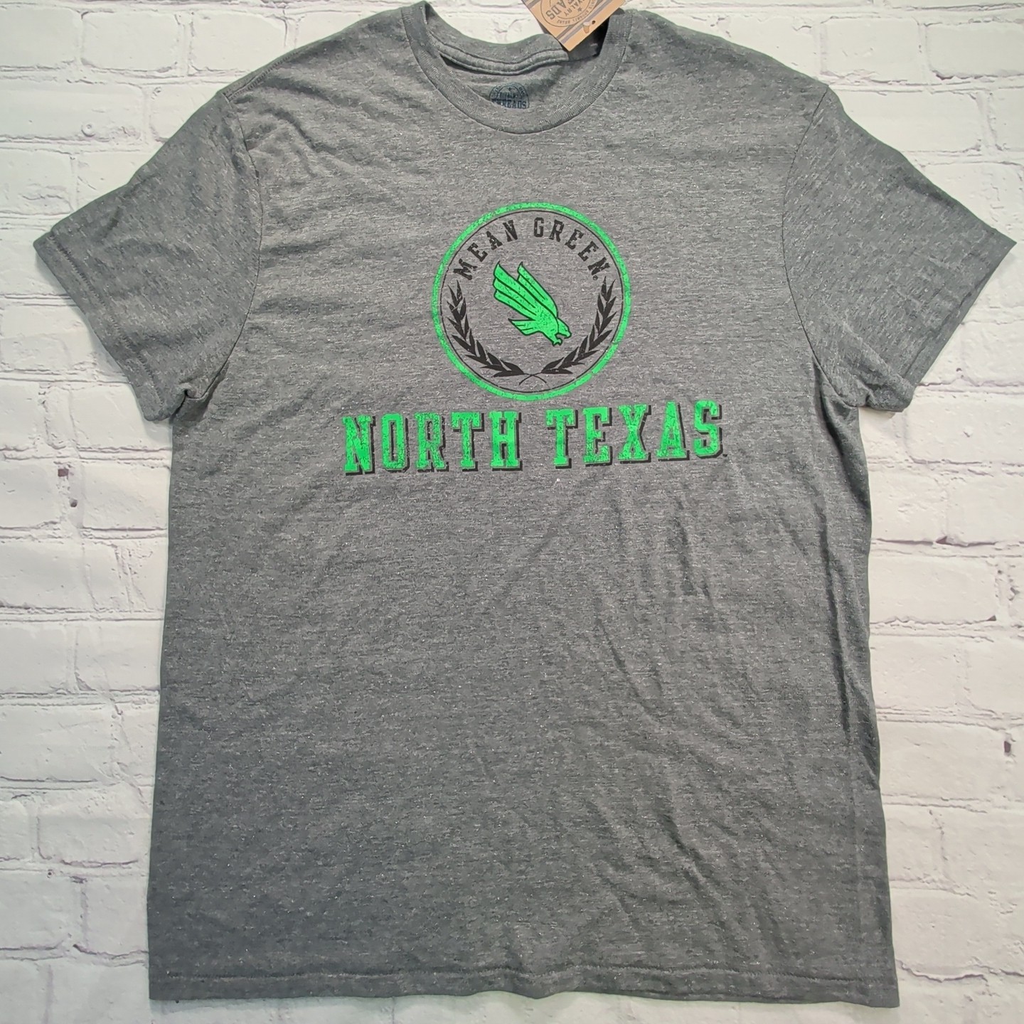 NEW Mens Large NCAA North Texas Mean Green Eagles Tee SS Athletic Fit T-Shirt