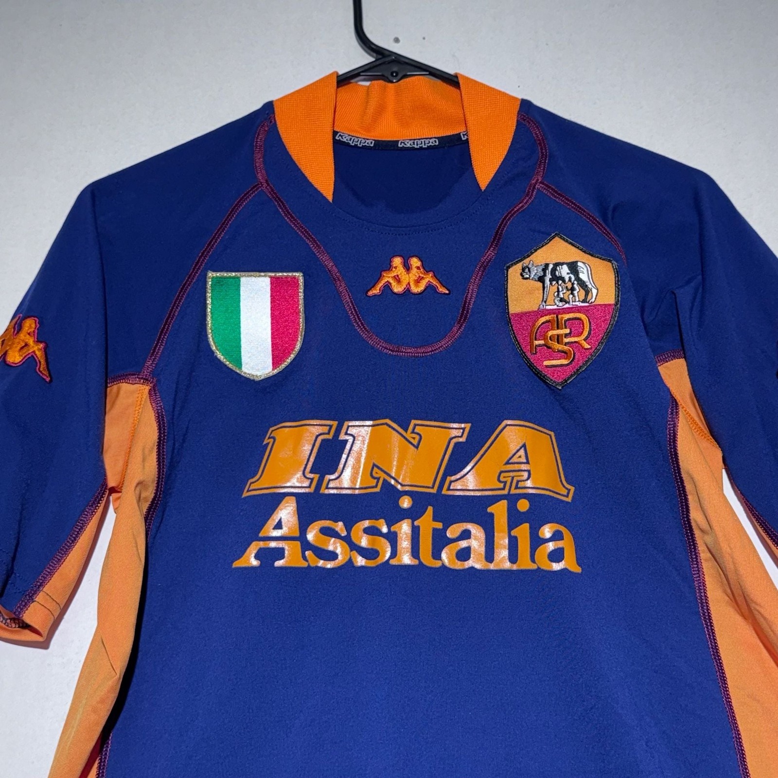 AS ROMA ITALY SERIE A THIRD FOOTBALL SHIRT 2001 2002 VINTAGE KAPPA JERSEY S