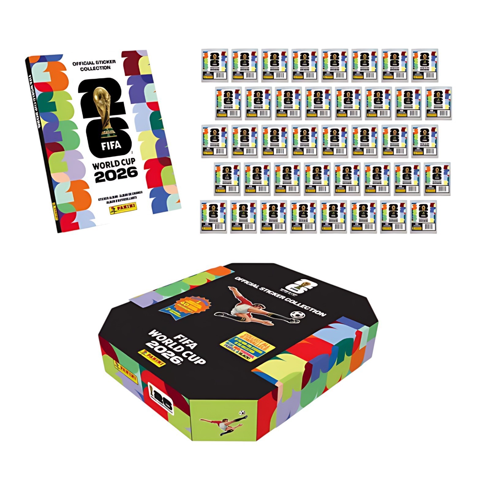 2026 Panini Soccer FIFA World Cup Sticker Stadium Box Costco Exclusive HardCover