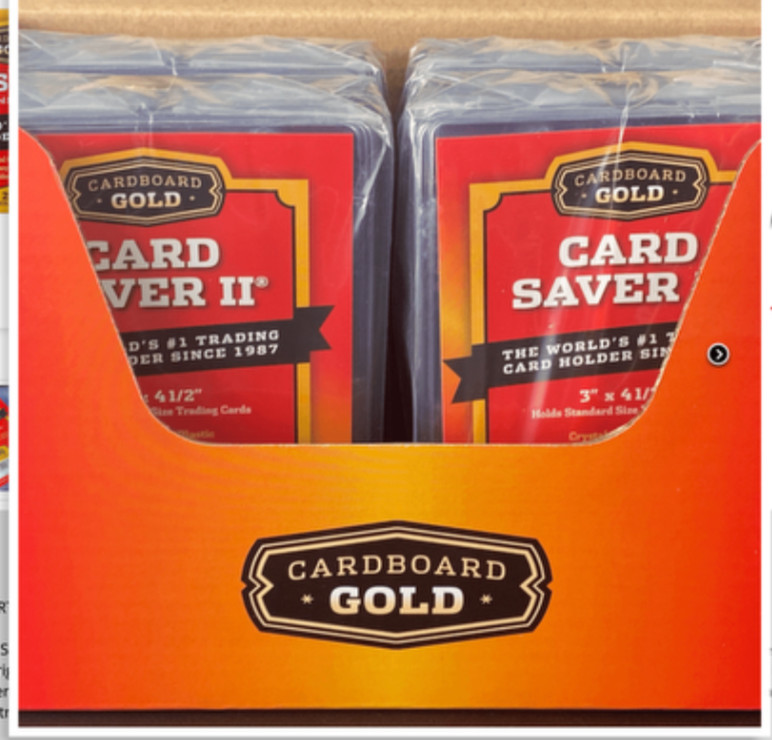 100 Ct Card Saver 2 Cardboard Gold Plus 100 BCW Sleeves PSA Big Discounts!