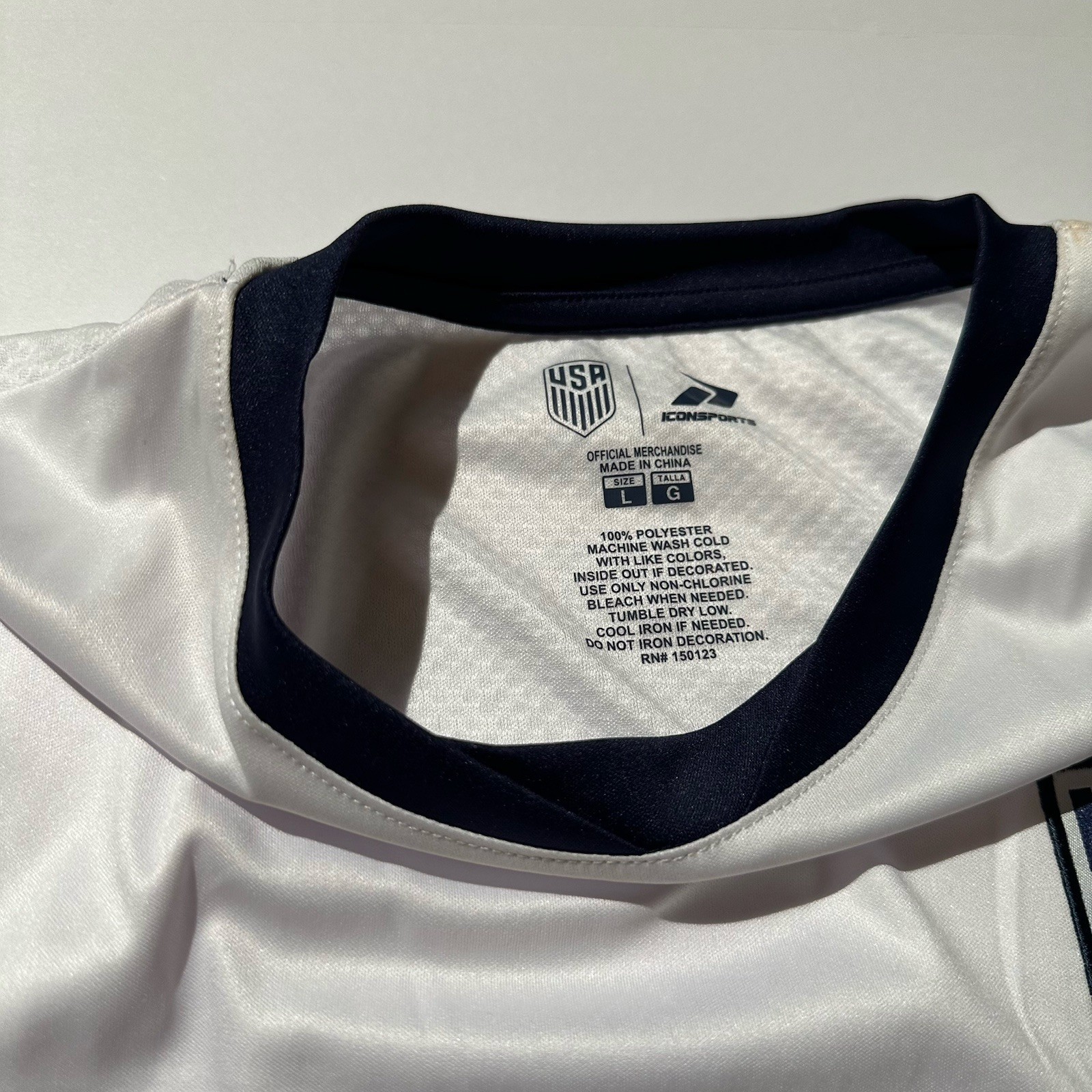 NEW! United States Soccer White Grey Gradient Jersey – Men’s Large