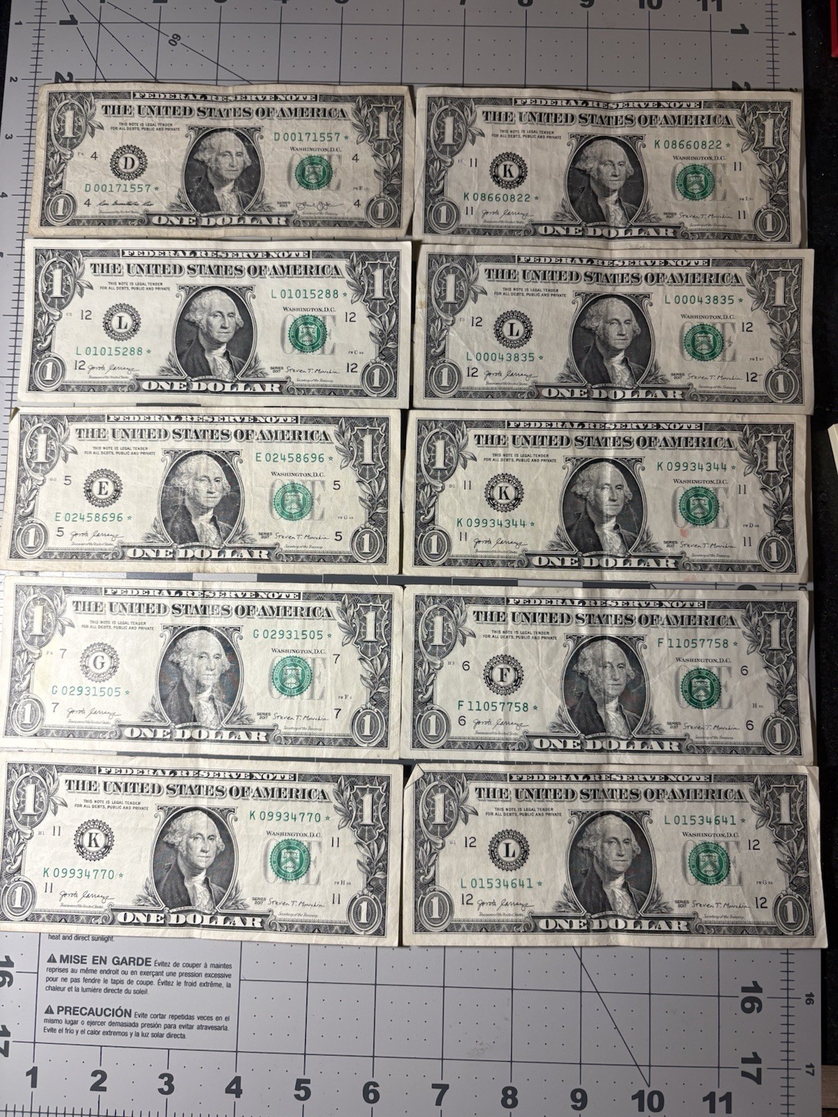 *Star Notes* Federal Reserve One Dollar Notes $1 Circulated, You Pick!