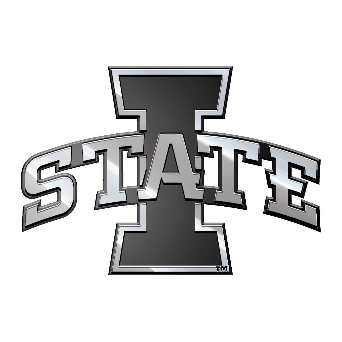 Iowa State University Cyclones Premium Solid Metal Raised Auto Emblem Shape…
