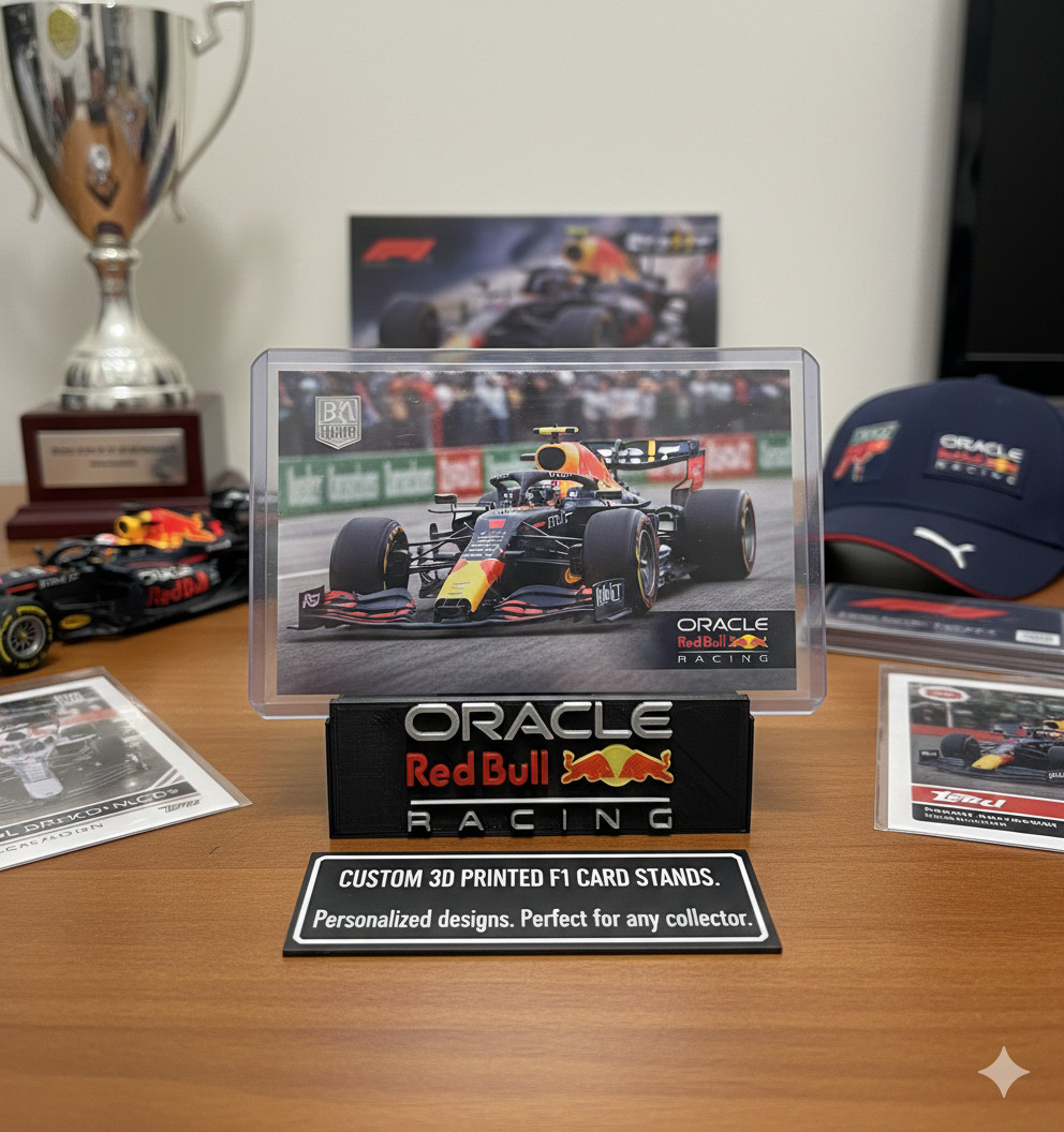 Custom Made Card Display Stands! Can Hold All Types Of Cards! Custom Logo Design