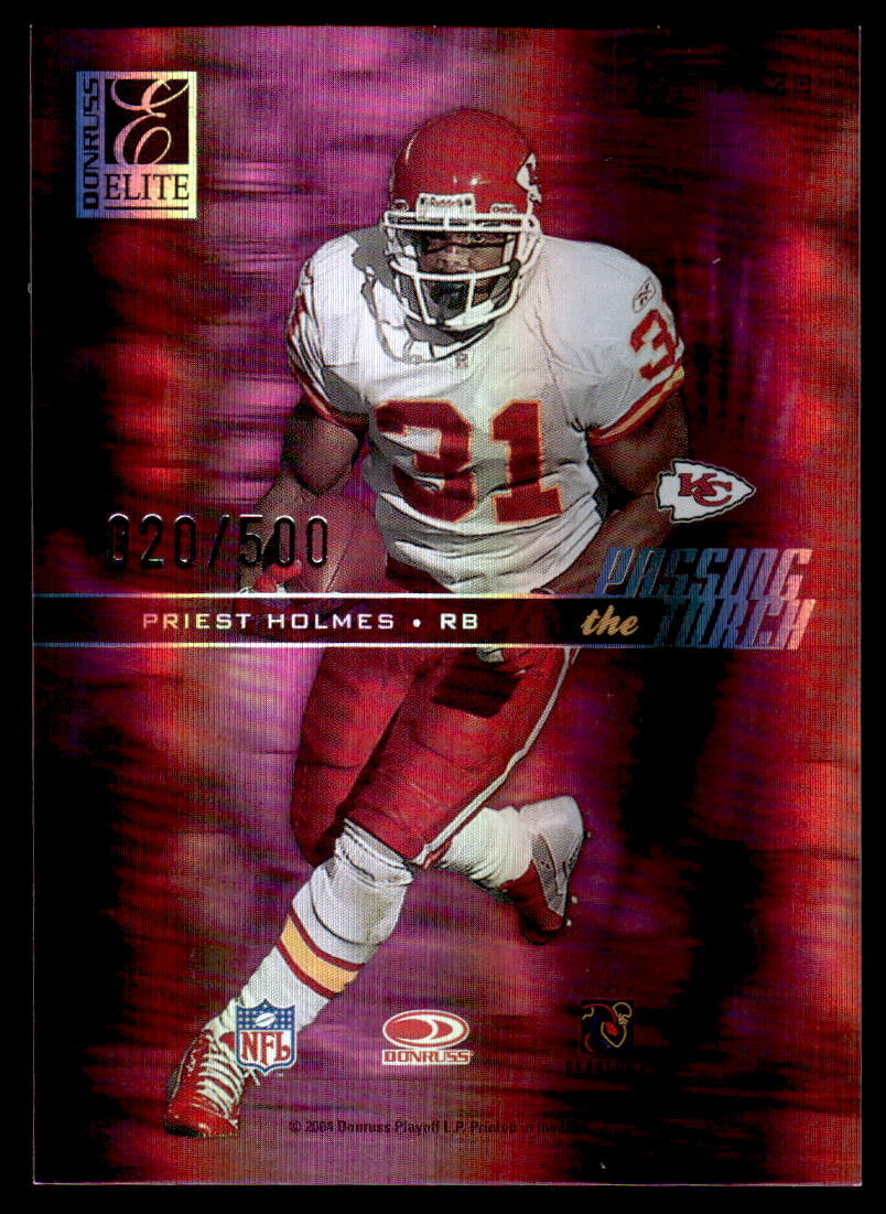 2004 Donruss Elite #PT-16 Priest Holmes FOOTBALL Kansas City Chiefs